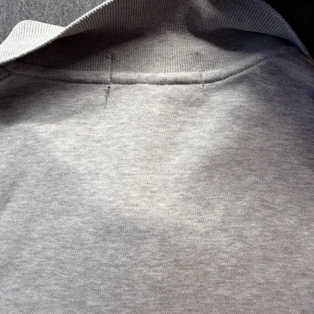 Polo Ralph Lauren Mens Large Long Sleeve Heather Grey Pony Logo Polo Shirt L